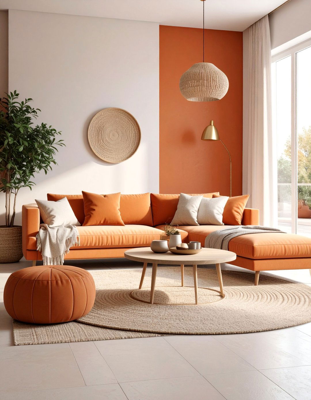 Terracotta and Cream Living Room Palette - 25 Warm Color Palettes for Every Room in the House