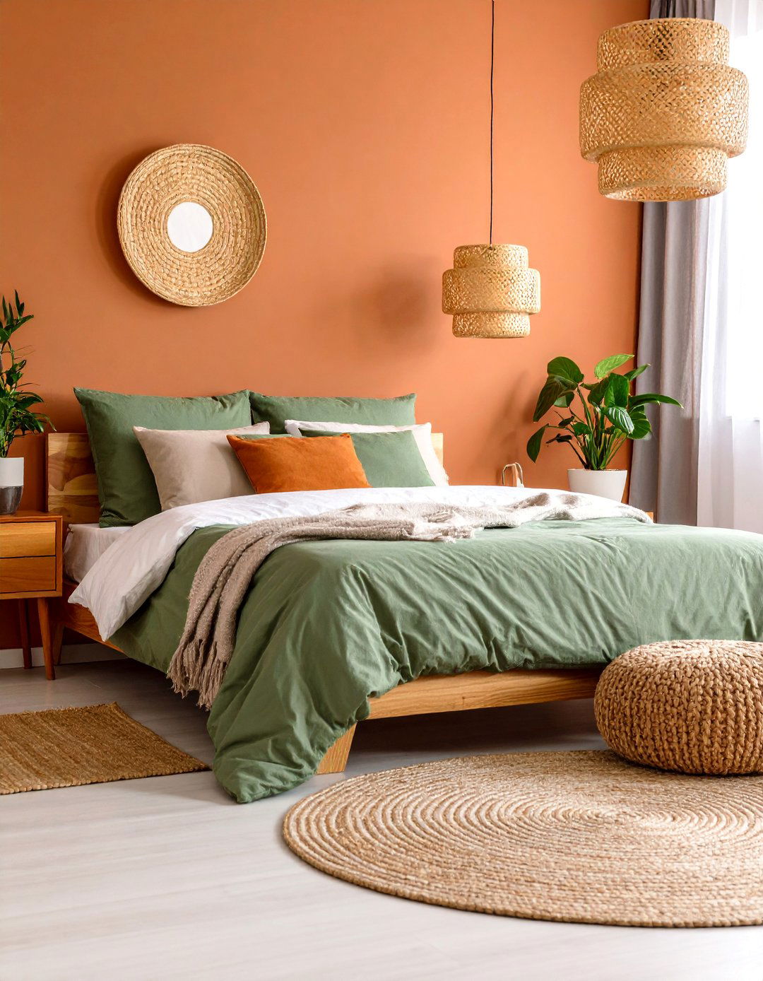 Terracotta and Sage Green Sanctuary - 25 earthy bedroom ideas
