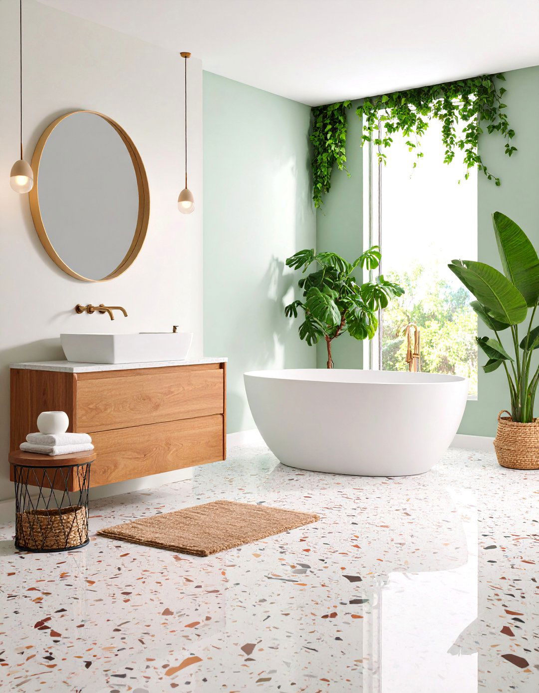 Terrazzo Revival with Modern Flair - 25 luxury bathroom ideas