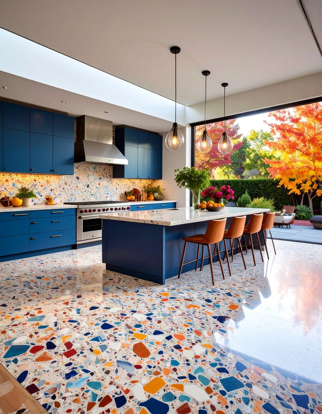 Terrazzo Sustainable Recycled Elegance - 25 Outdoor Kitchen Countertop Ideas