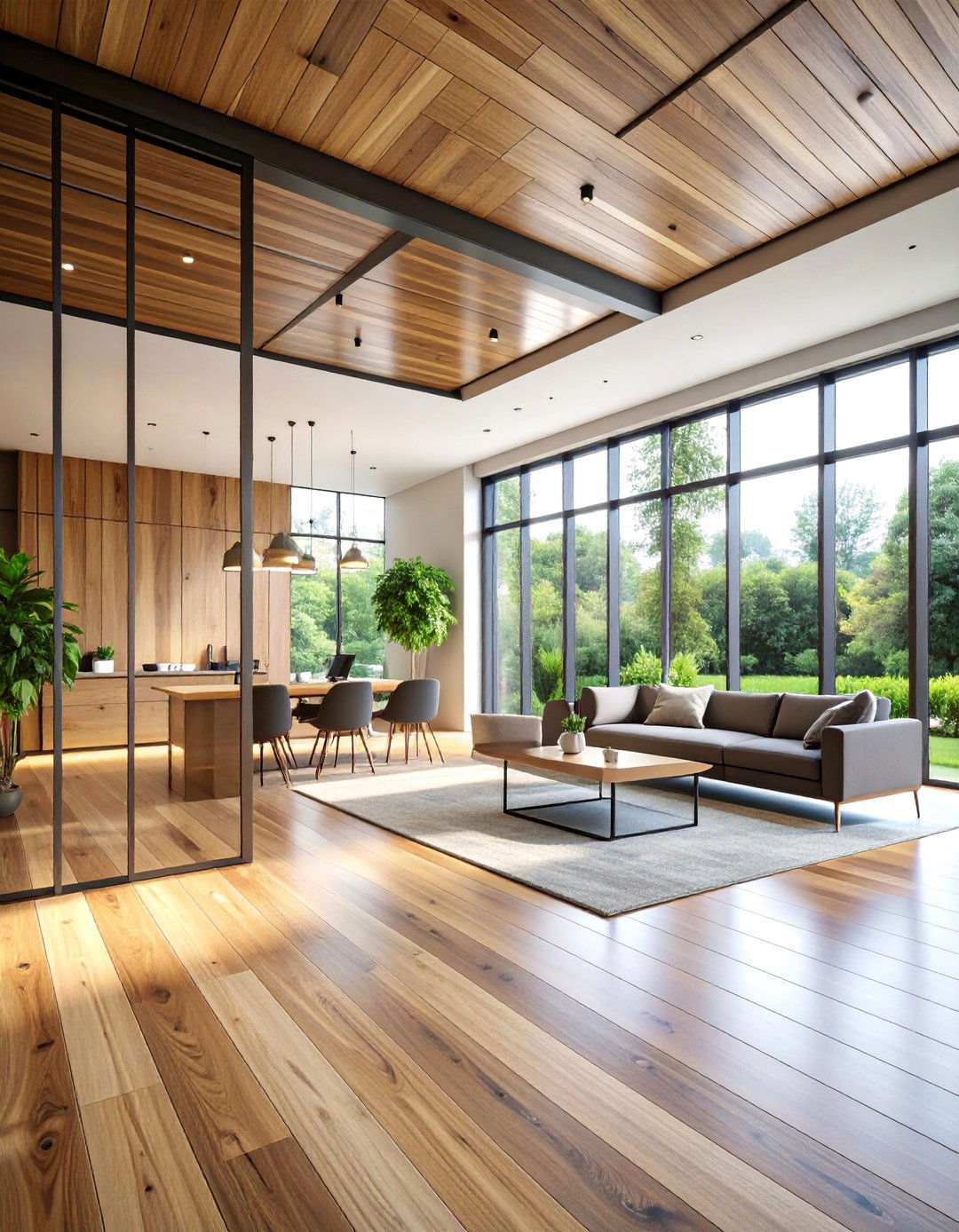 Textural Contrast with Natural and Industrial Materials - 25 Bauhaus Interior Design Ideas
