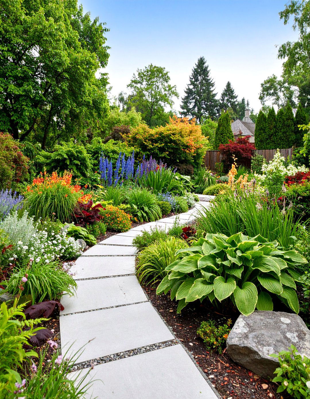 Textural Foliage Focused Perennial Design - 25 Perennial Flower Bed Ideas