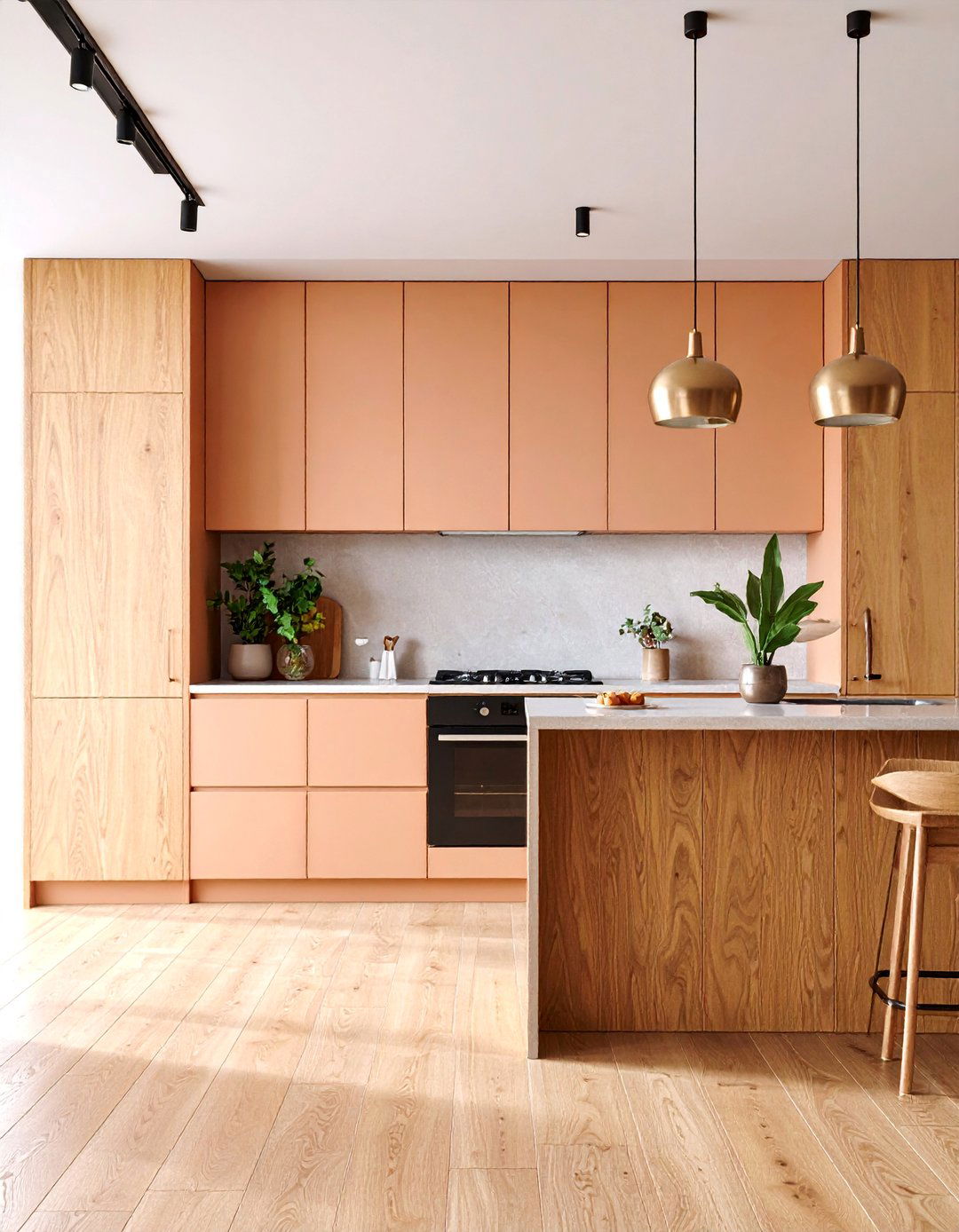 Textured Cabinet Kitchen with Subtle Surface Interest - 25 Minimalist Kitchen Ideas