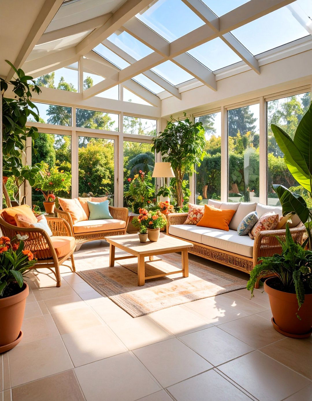 Textured Ceramic Safety Tiles - 25 Sunroom Tile Floor Ideas