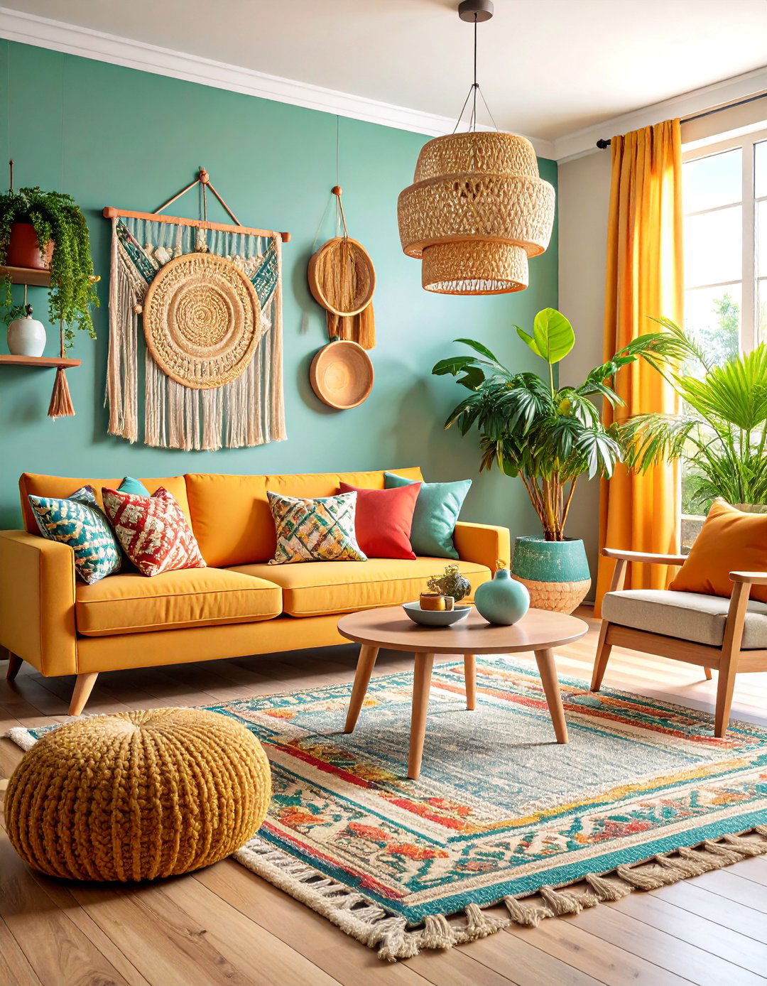 Textured Living Room with Natural Fiber Materials - 25 Modern Living Room Ideas