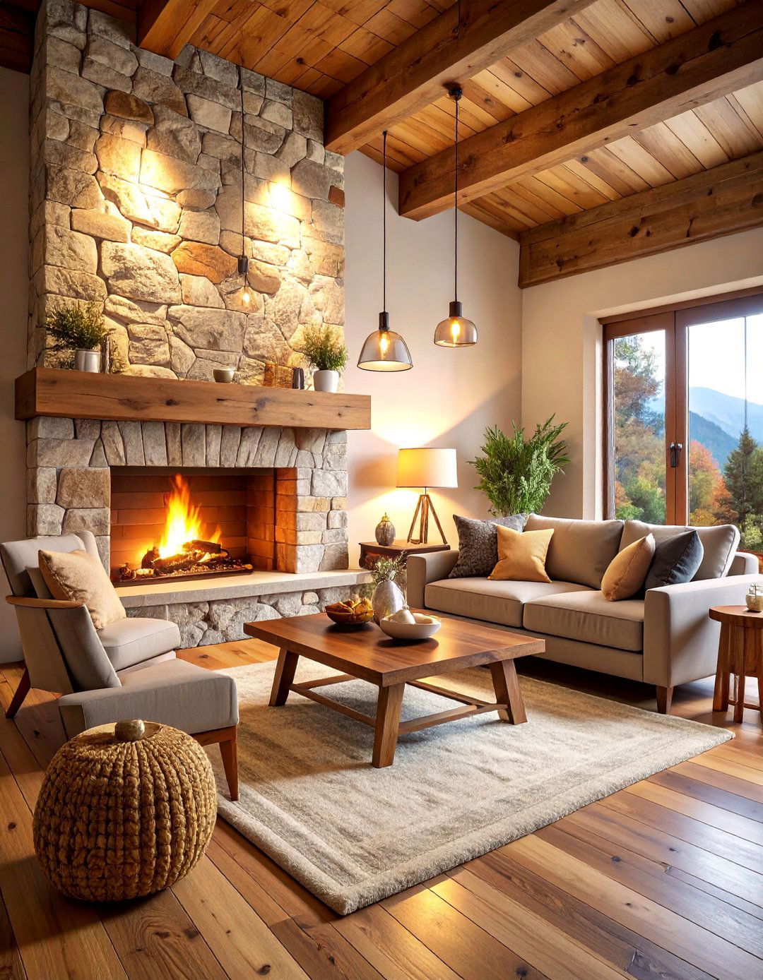 Textured Quartz Fireplace Surround for Rustic Spaces - 25 Quartz Fireplace Surround Ideas