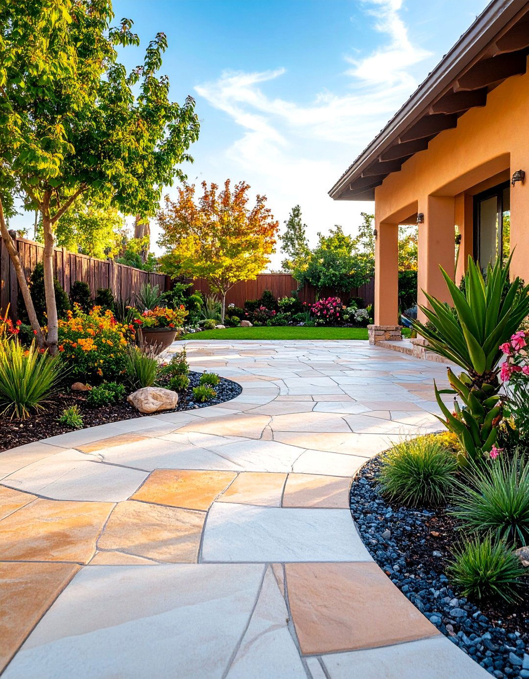 Textured Safety Surface with Decorative Appeal - 25 Stamped Concrete Patio Ideas