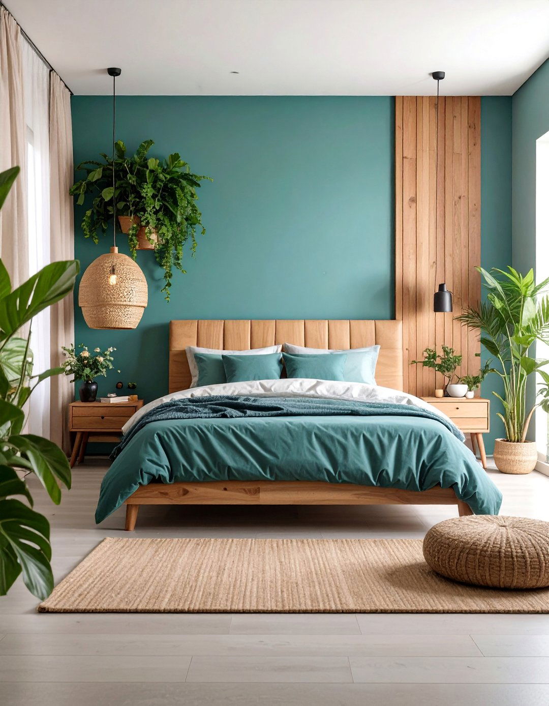 Textured Wall Treatment Bedroom - 25 Small Boho Bedroom Ideas