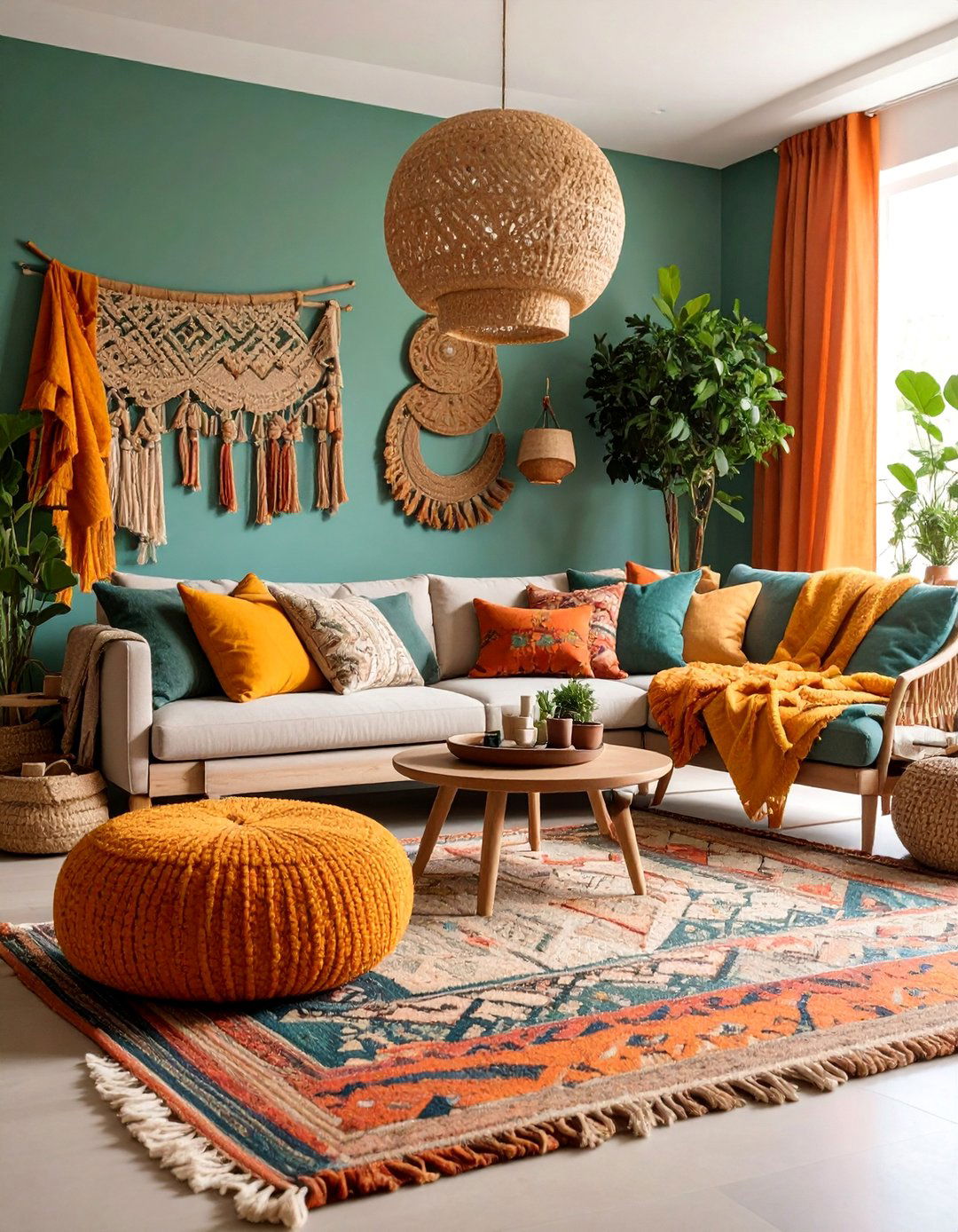 Textured Zen Living Room with Natural Fabrics - 25 Zen Living Room Ideas