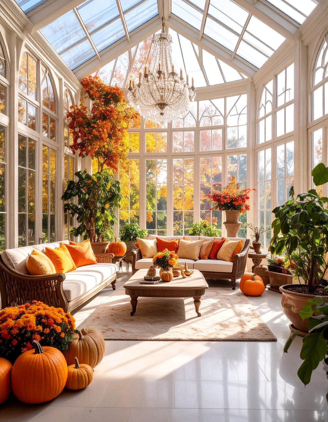 Thanksgiving Conservatory Elegance - 25 Thanksgiving Decoration Ideas