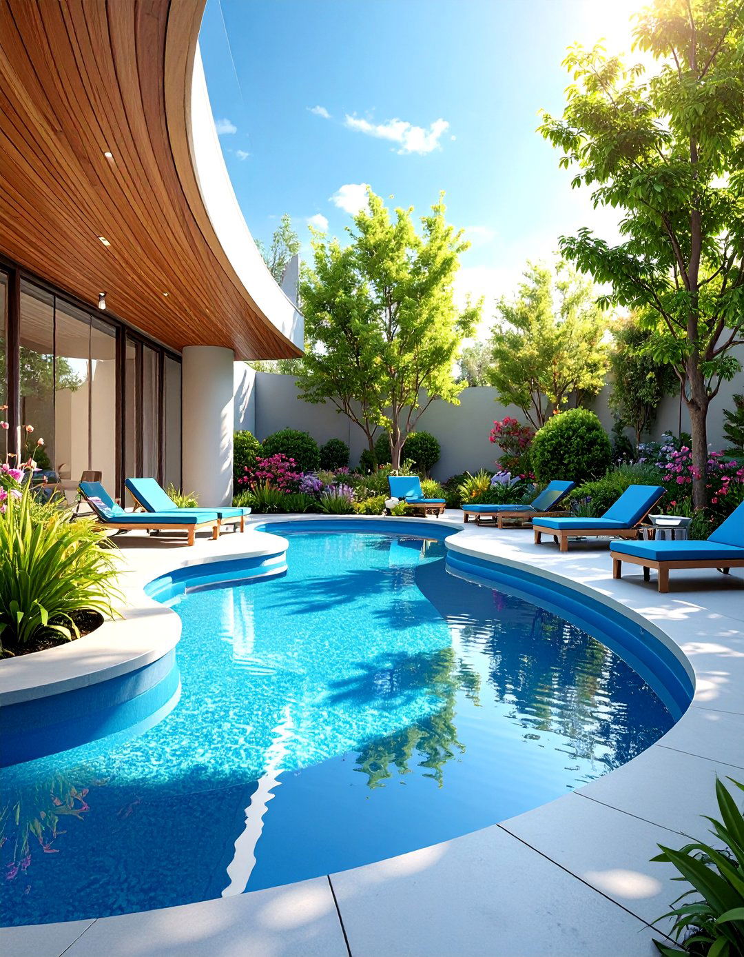 Therapeutic Pond with Accessible Design Features - 25 Pond Landscaping Ideas