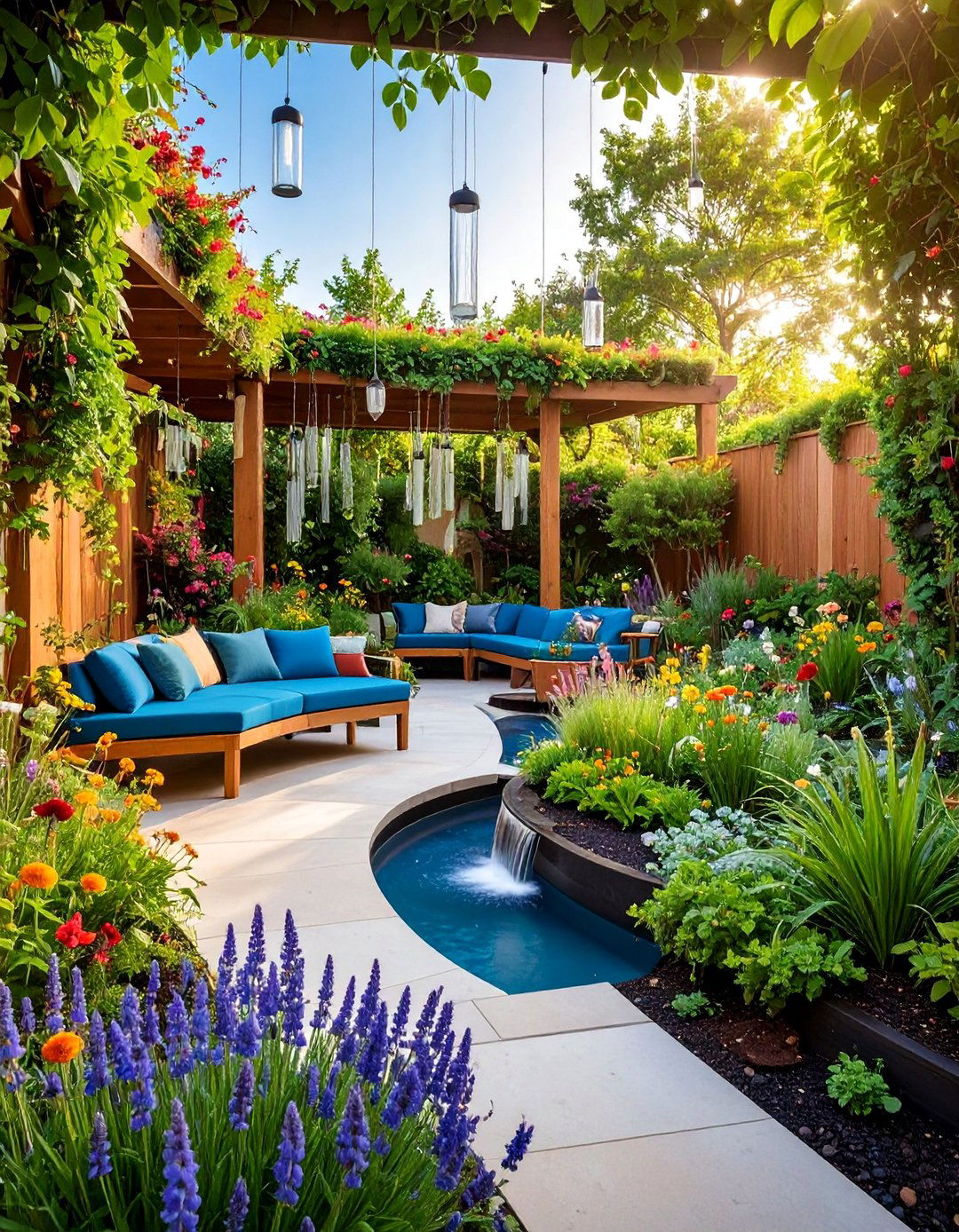 Therapeutic Sensory Garden - 25 Small Walled Garden Ideas
