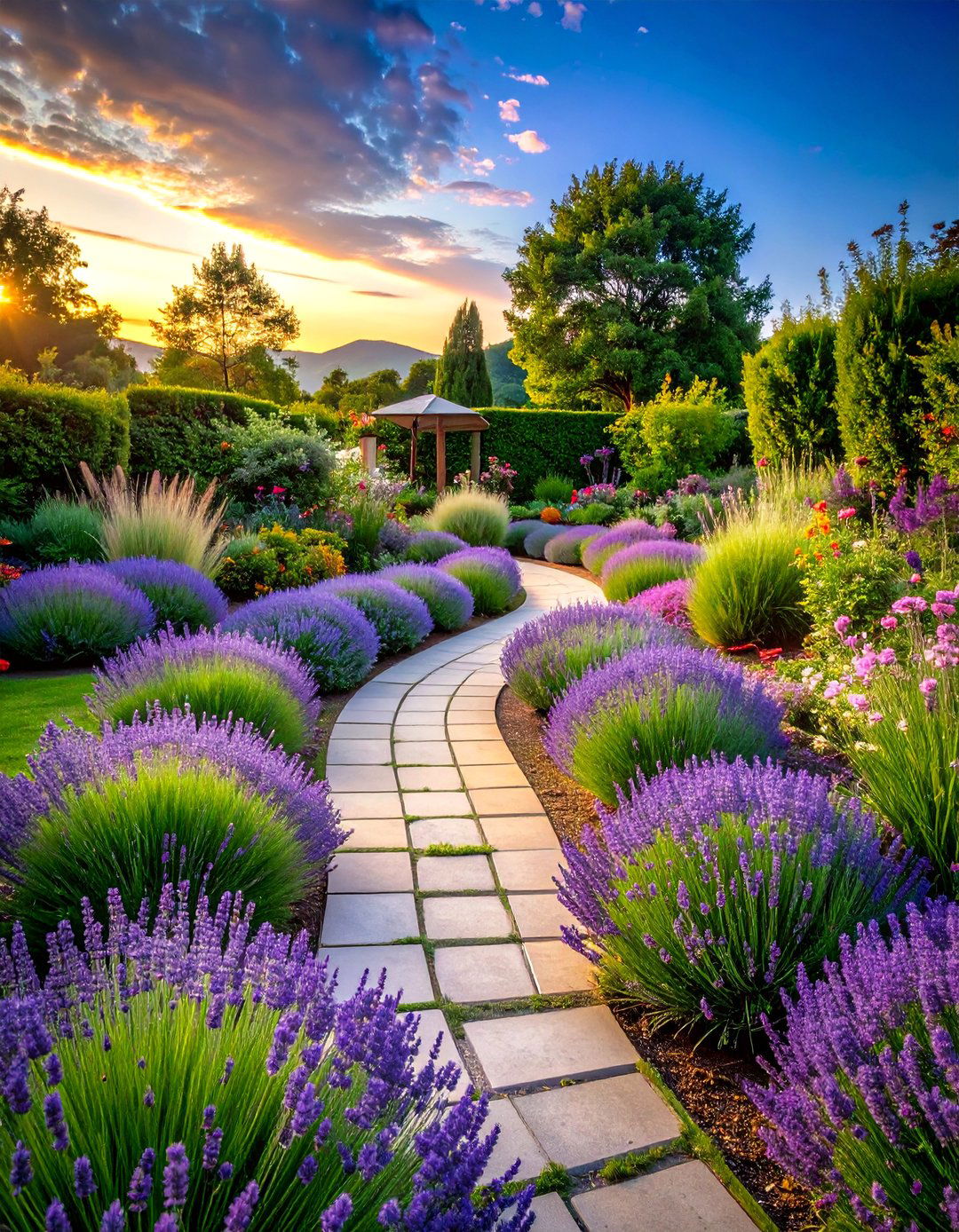 Therapeutic Spiral Garden with Sensory Plants - 25 Spiral Garden Design Ideas