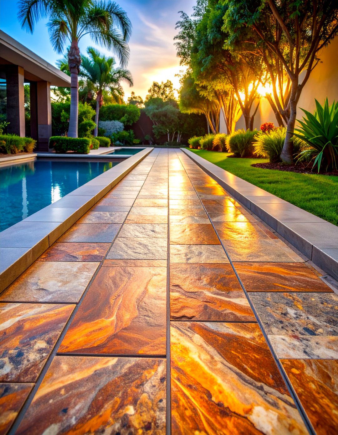 Thermal Finish Granite Walkway - 25 Granite Walkway Ideas
