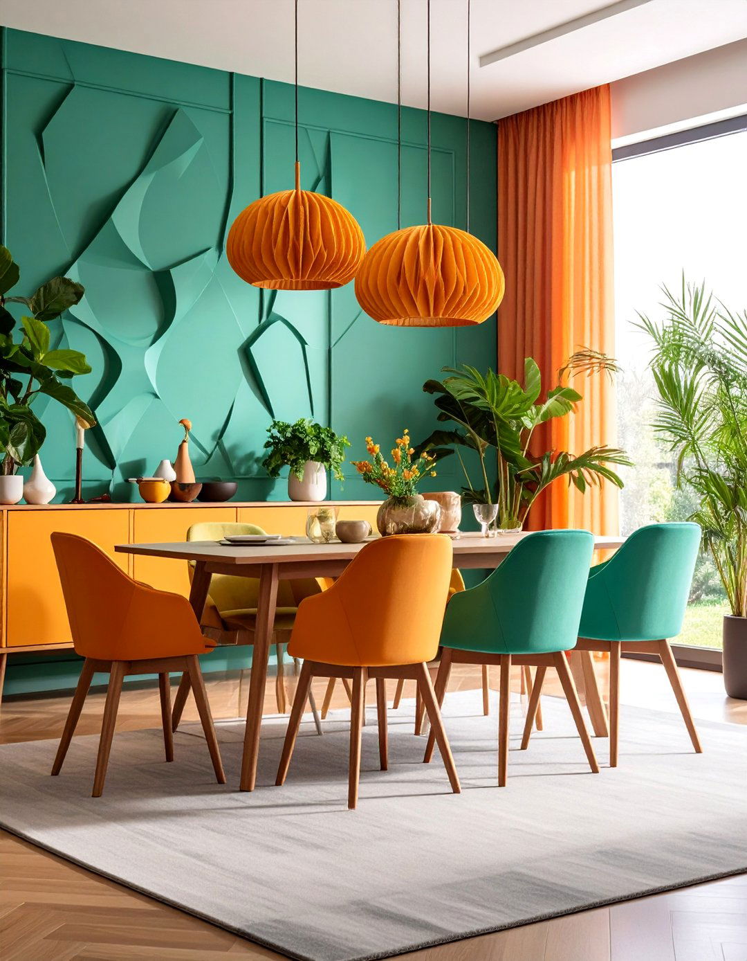 Three Dimensional Textured Dining Room Wall Paneling - 25 Dining Room Wall Paneling Ideas