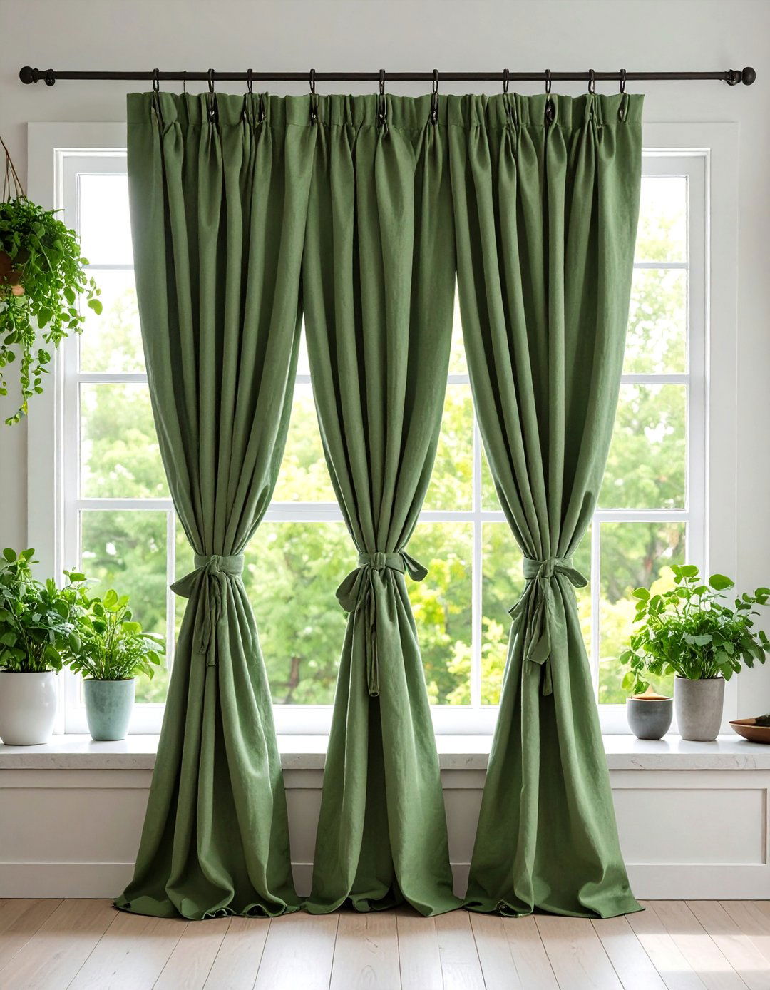 Tie Top Kitchen Curtain Panels - 25 Kitchen Curtain Ideas