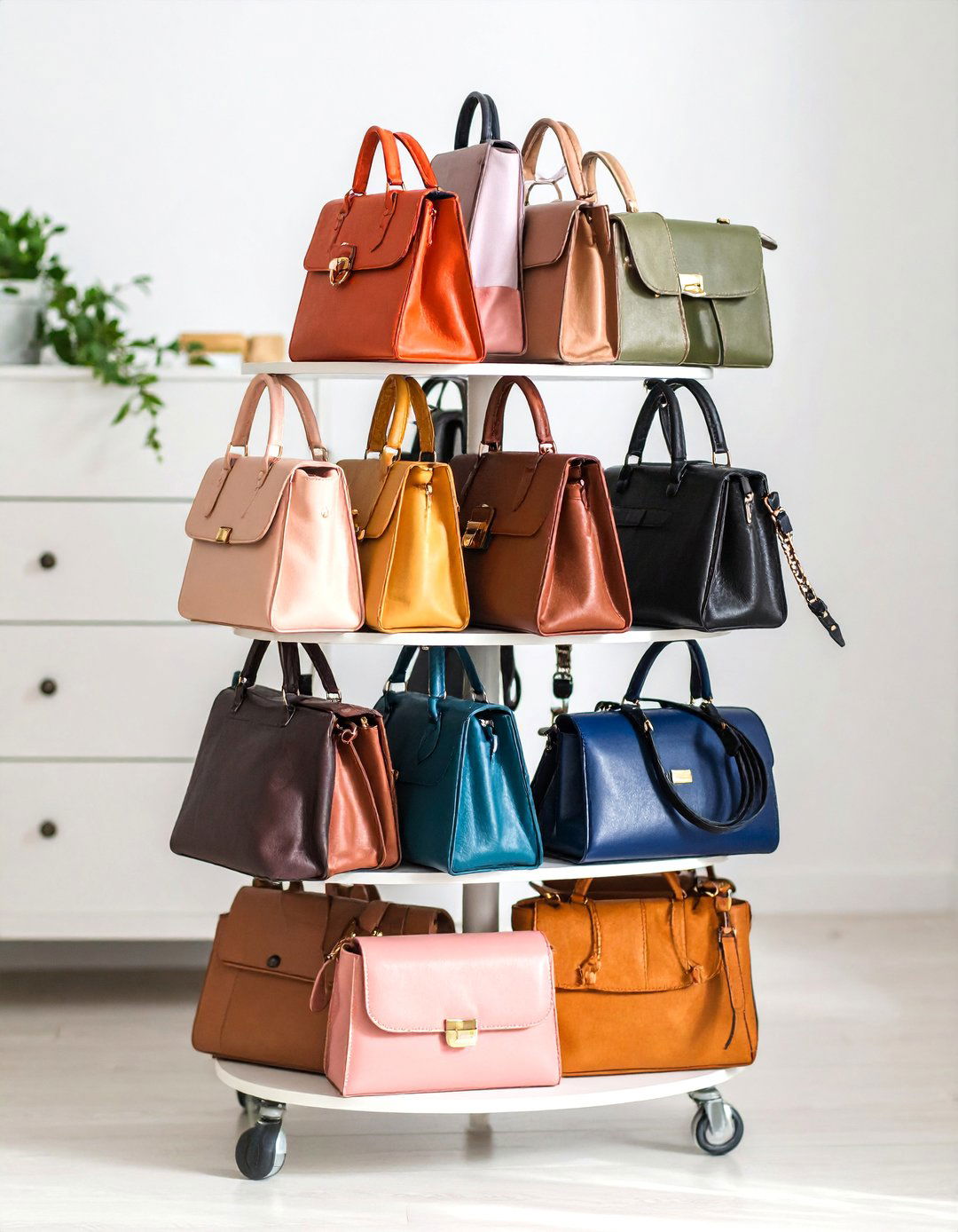 Tiered Stand Organizer - 25 Purse Storage Ideas