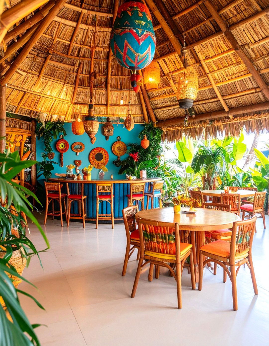 Tiki Bar Tropical Paradise - 25 Luxury Man Cave Ideas
