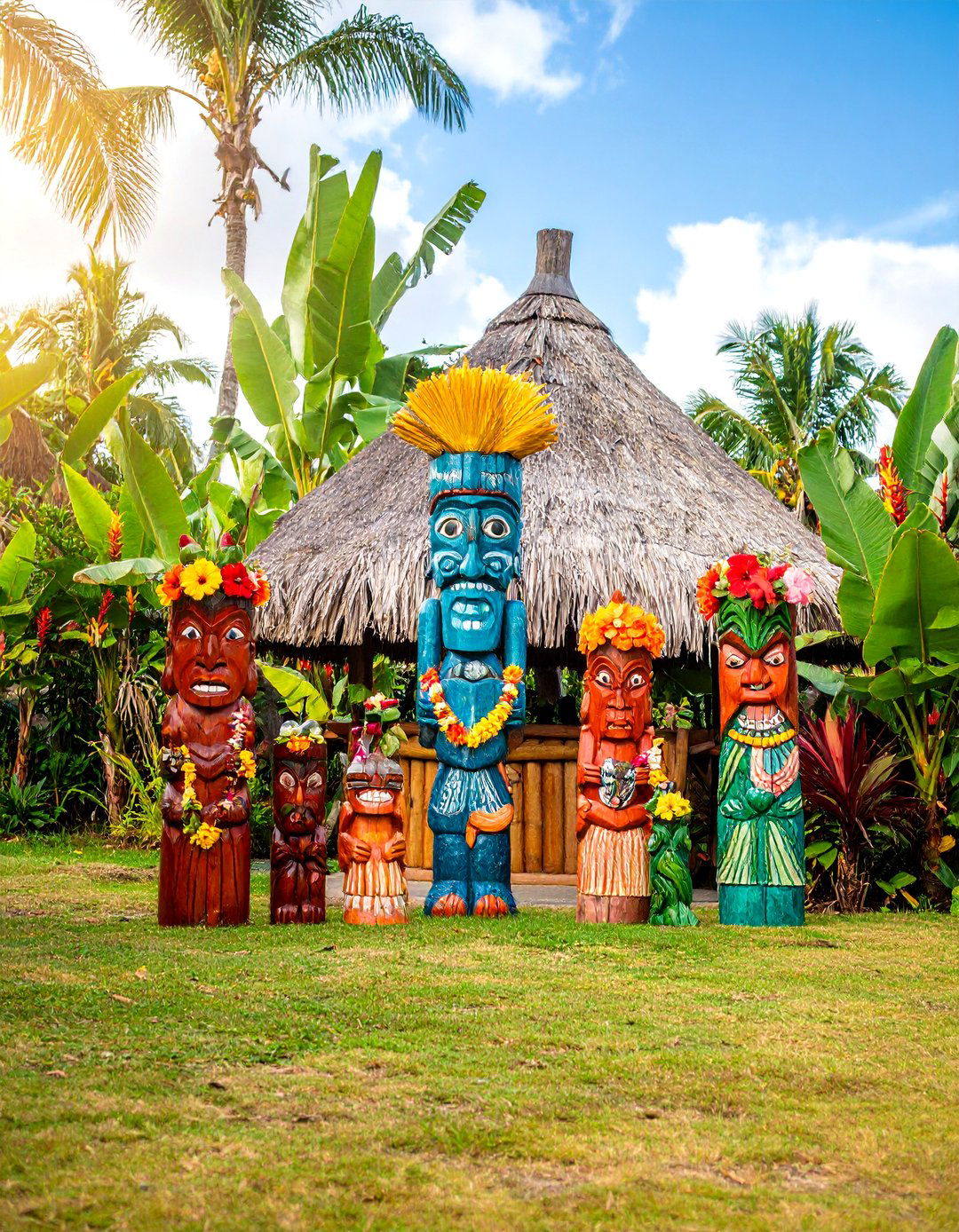 Tiki Themed Tropical Paradise - 25 Tropical Garden Ideas