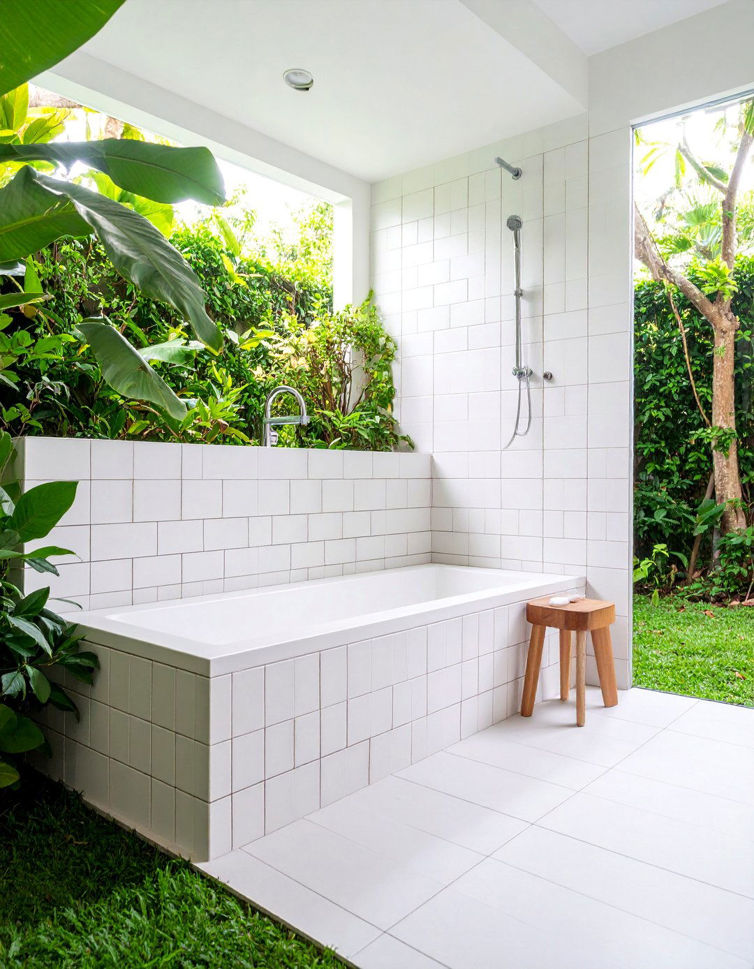 Tiled Shower Bench with Subway Tile Design - 25 Shower Bench Ideas
