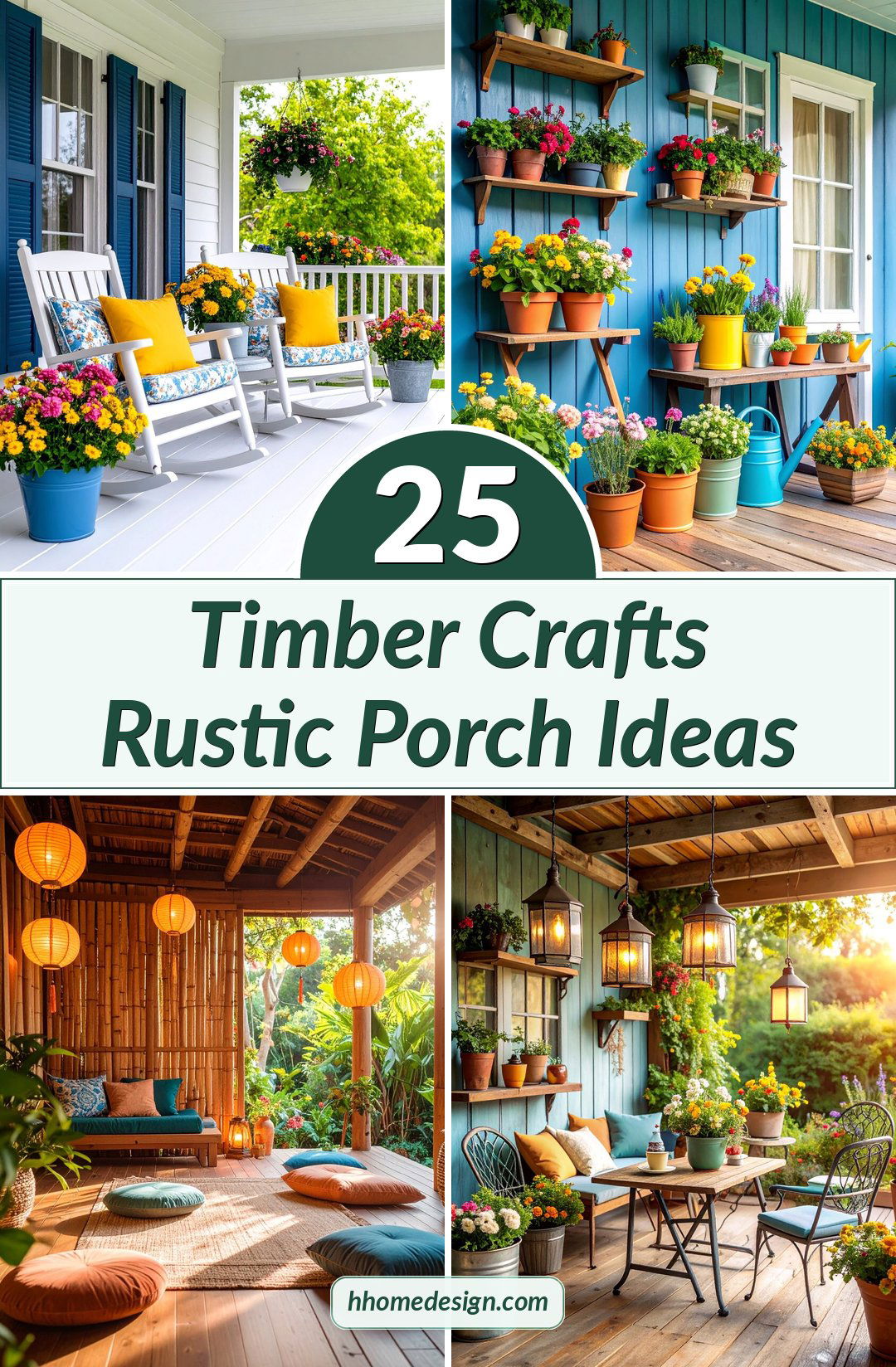 25 Timber Crafts Rustic Porch Ideas
