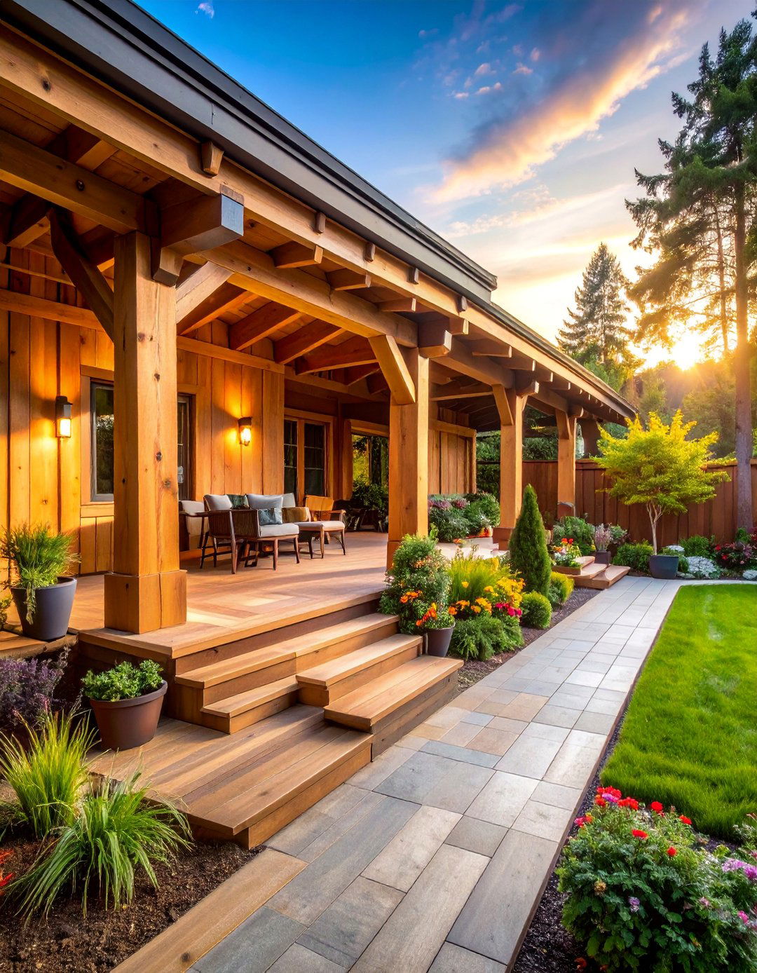 Timber Frame Garden Wall - 25 Wood Retaining Wall Ideas