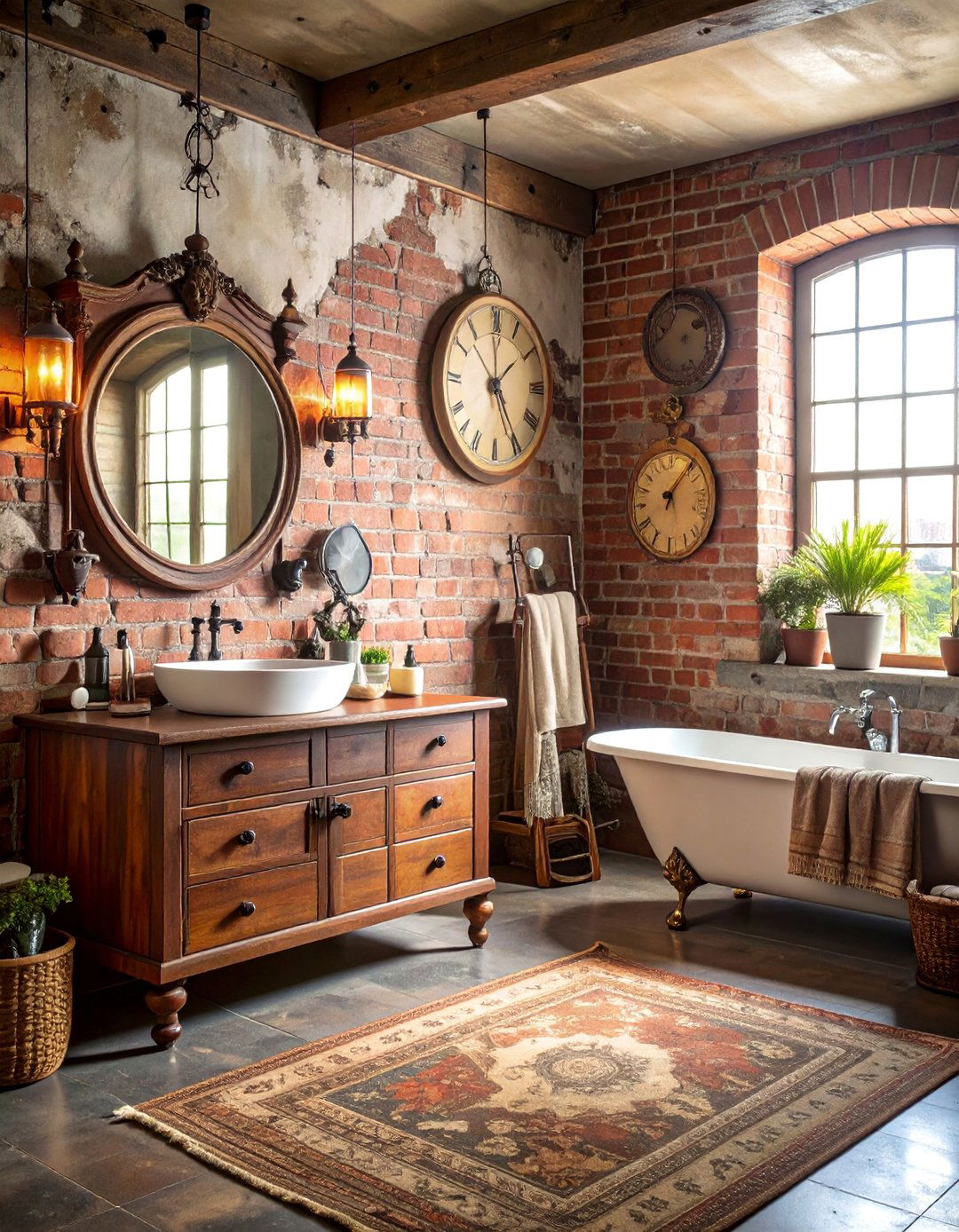 Time Travel Bathroom with Historical and Adventure Elements - 25 Boy Bathroom Ideas
