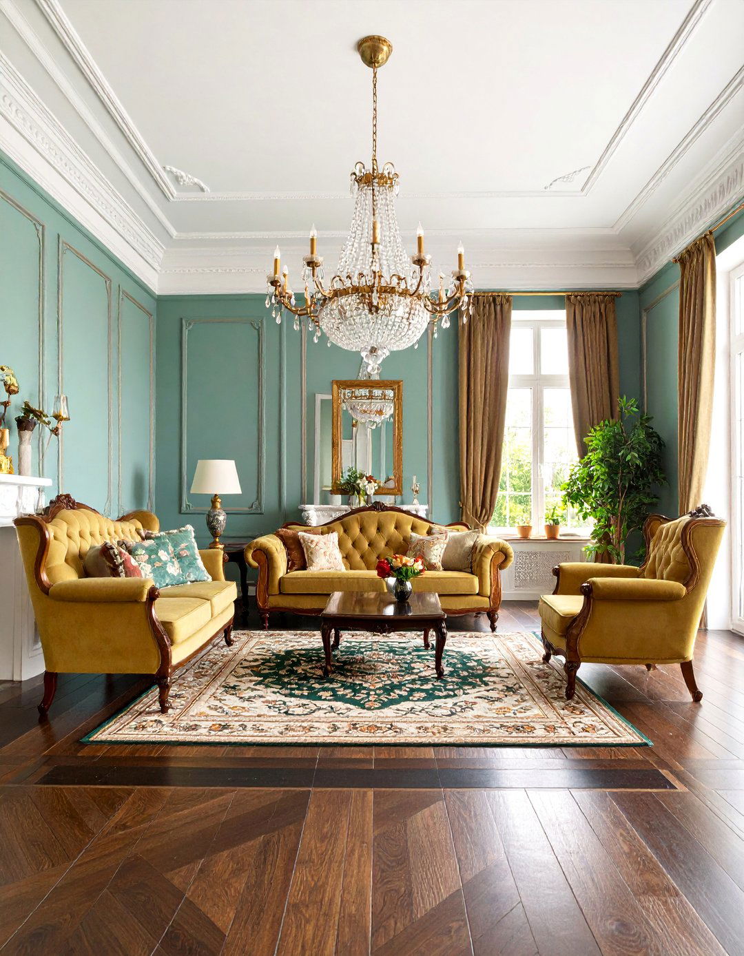 Timeless Traditional Black Floor Living Room - 25 Black Floor Living Room Ideas