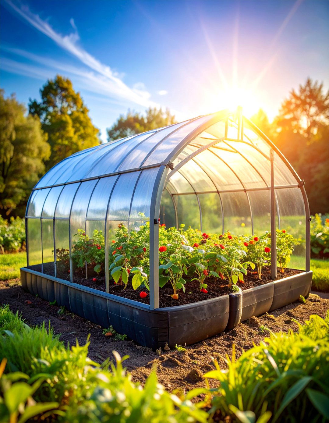 Tire Greenhouse Cold Frames - 25 Recycled Tyre Garden Art Ideas