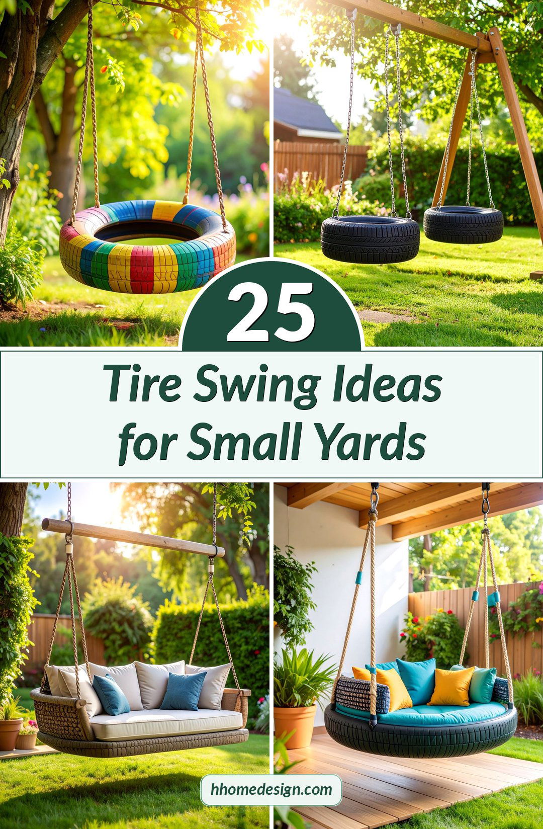25 Tire Swing Ideas for Small Yards