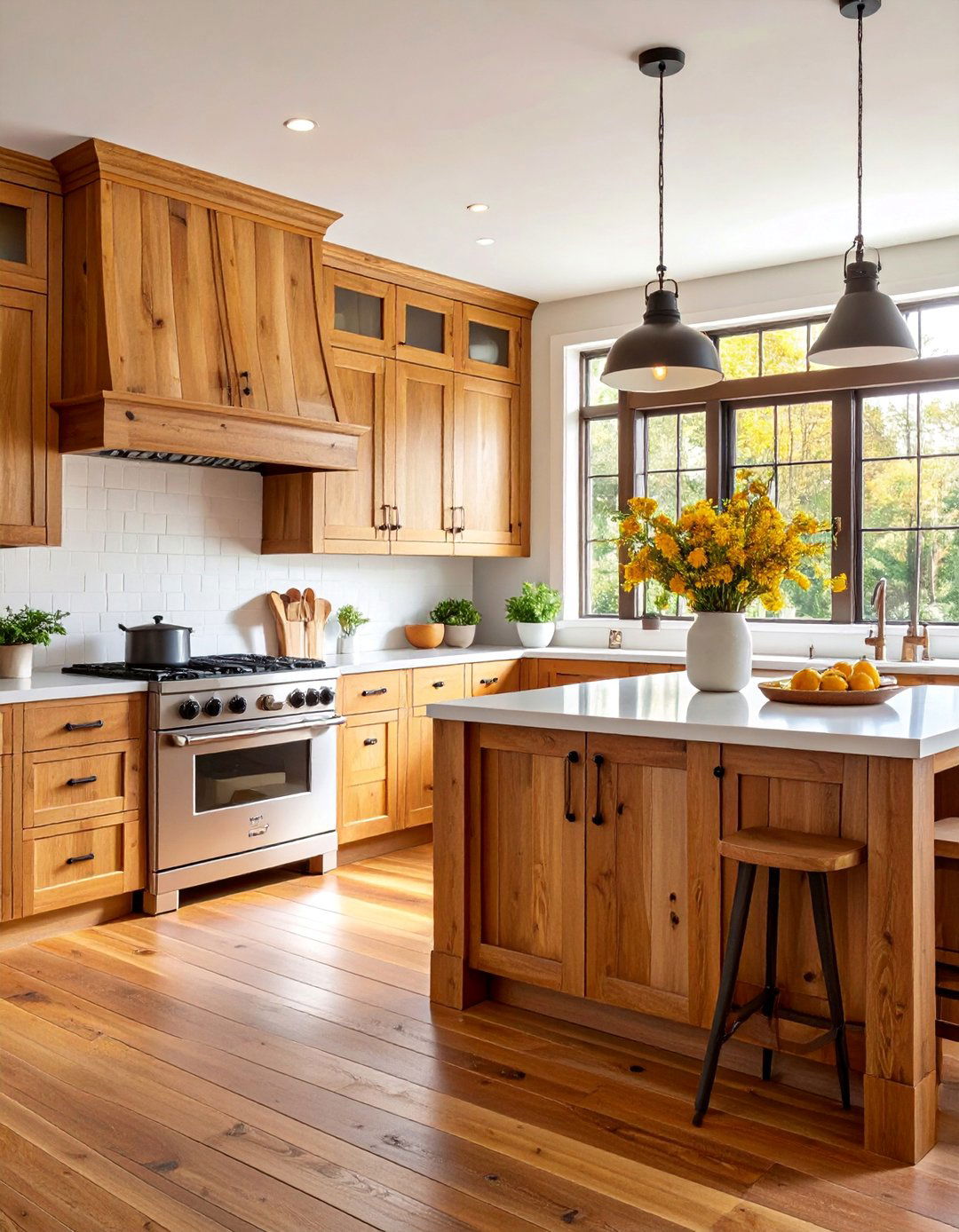 Tobacco Barn Wood Wainscoting with Honey Stain - 25 Rustic Wainscoting Ideas