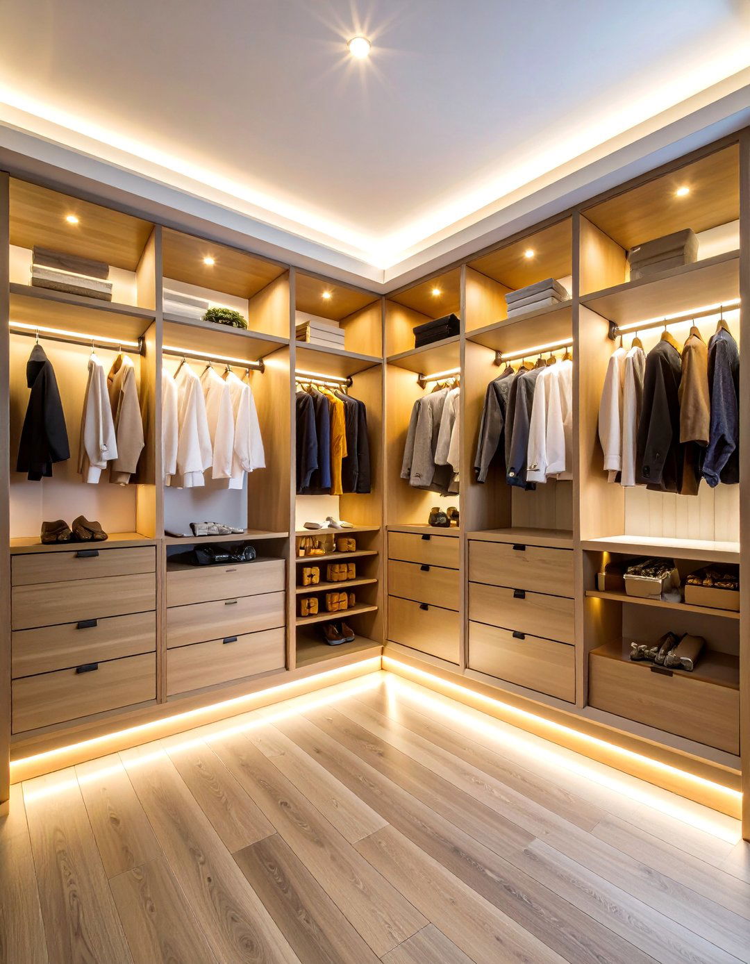 Toe Kick LED Accent Lighting - 25 Closet Lighting Ideas