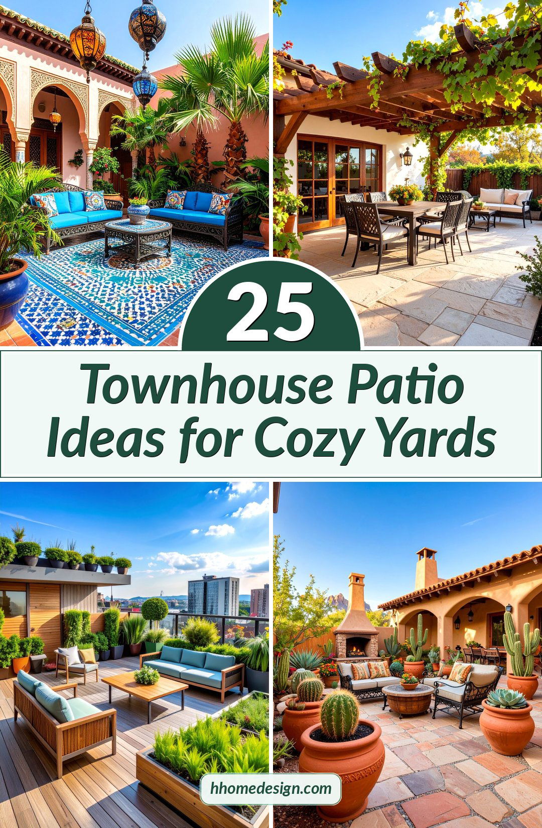 25 Townhouse Patio Ideas for Cozy Yards