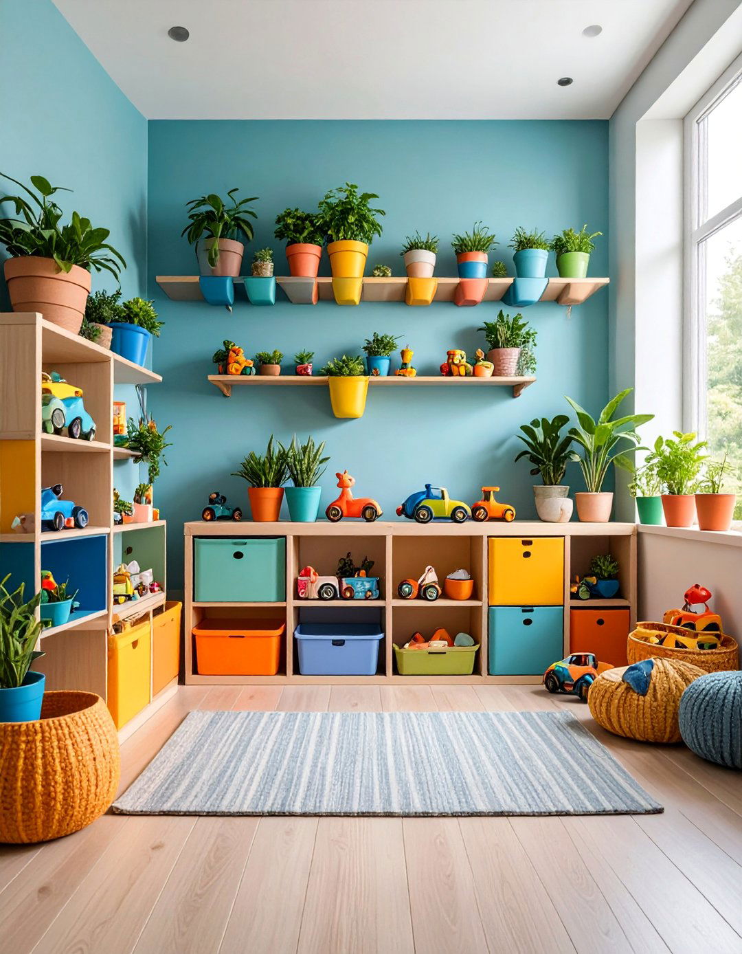 Toy Storage in Window Box Planters - 25 Toy Storage Ideas