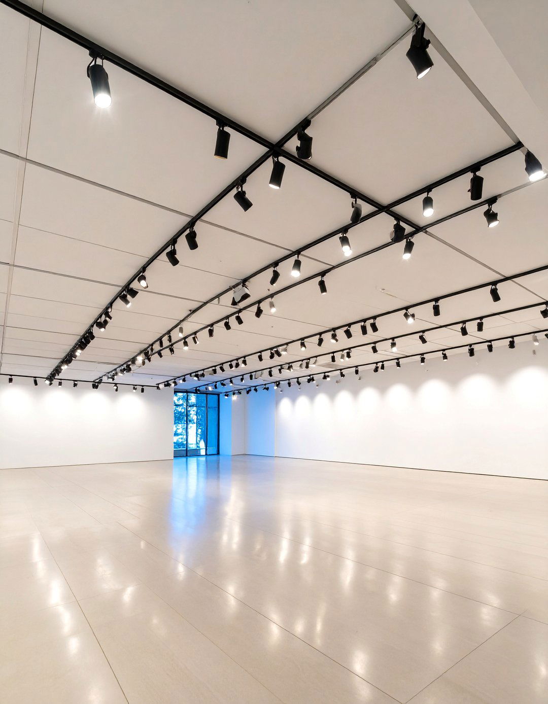 Track Lighting Drop Ceiling Systems with Adjustable Spotlights - 25 Drop Ceiling Lighting Ideas