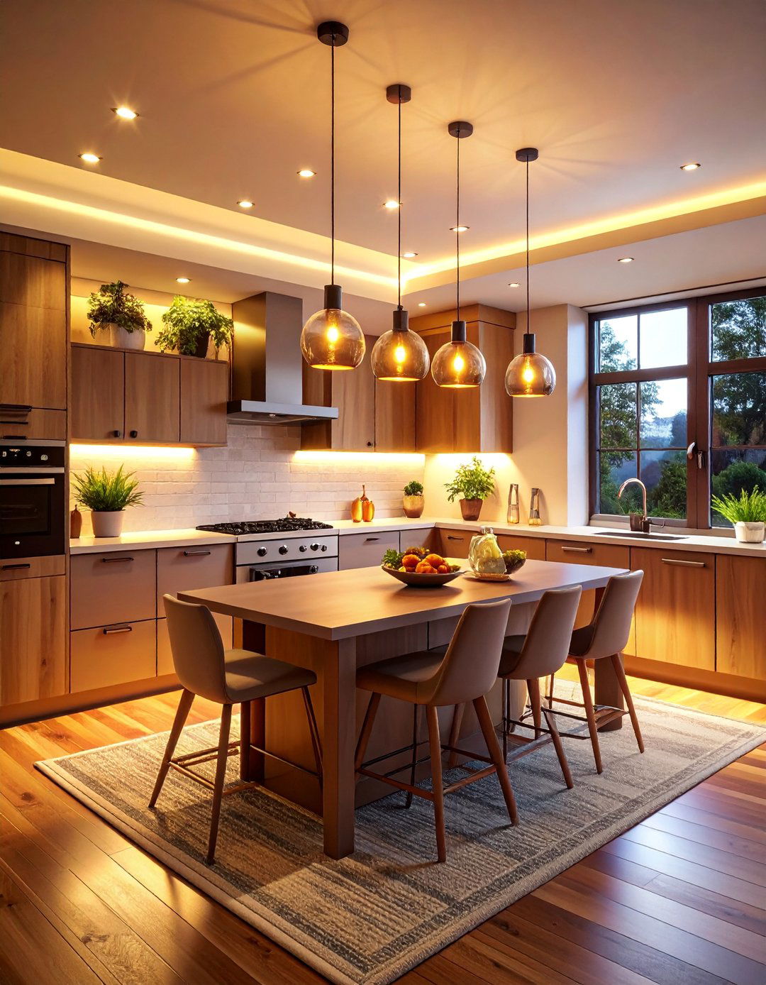 Track Lighting with Warm White LED Integration - 25 Kitchen Track Lighting Ideas