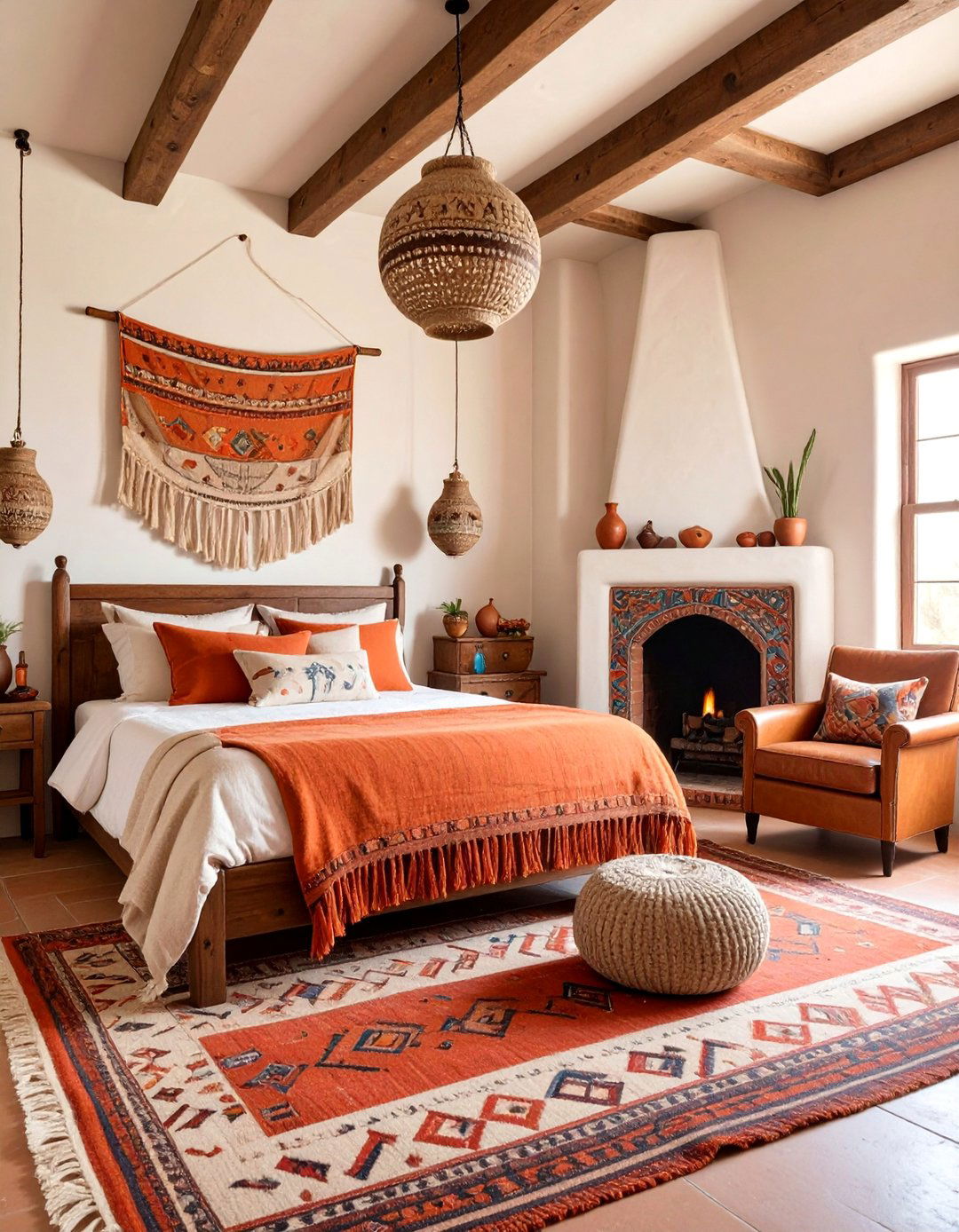 Traditional Adobe Guest Room with Handcrafted Details - 25 Desert Themed Room Ideas