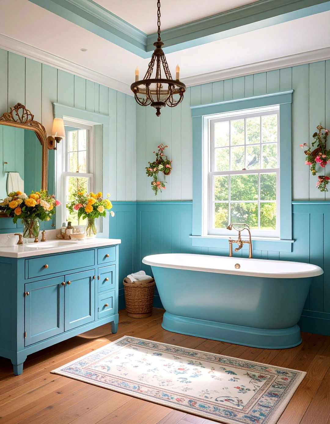 Traditional American Colonial Powder Room - 25 Traditional Bathroom Ideas