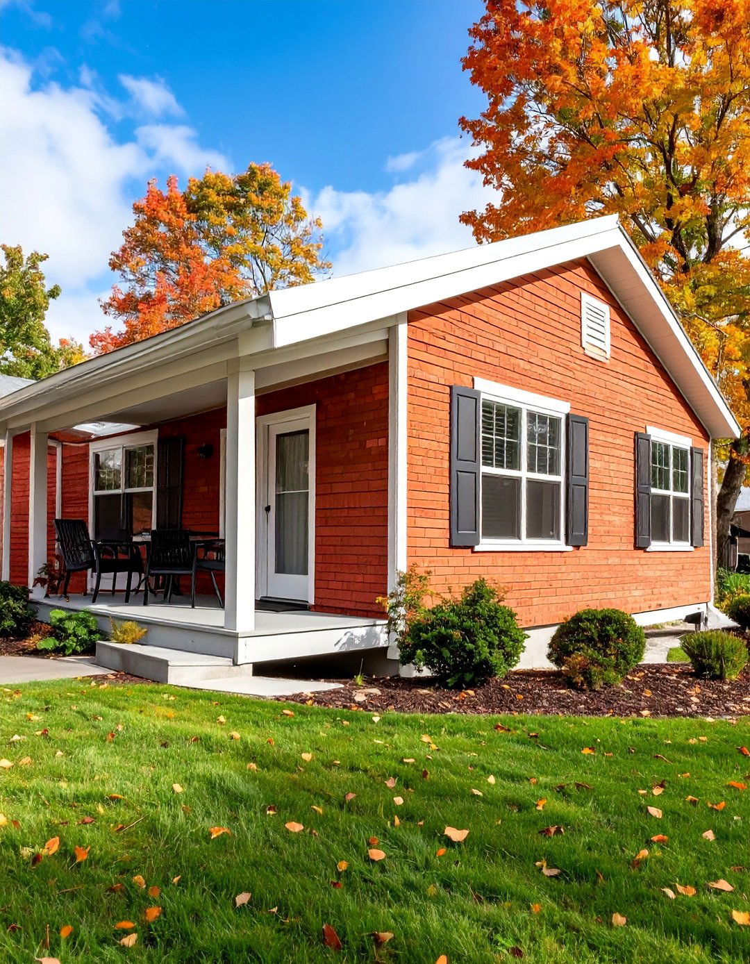 Traditional Brick Pattern Faux Siding - 25 Mobile Home Siding Design Ideas
