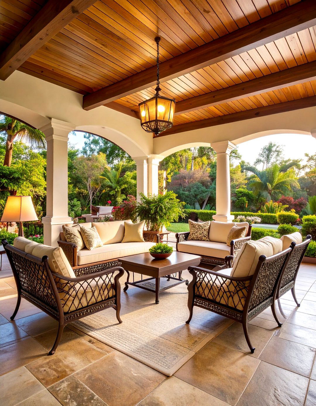Traditional Classic Lanai with Timeless Appeal - 25 Lanai Porch & Patio Designs