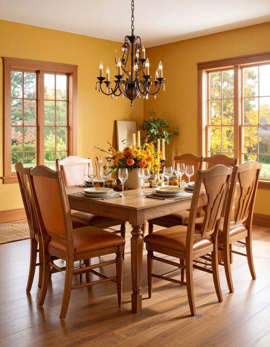 Traditional Craftsman Dining Room with Quarter Sawn Oak Furniture - 25 Craftsman Dining Room Ideas