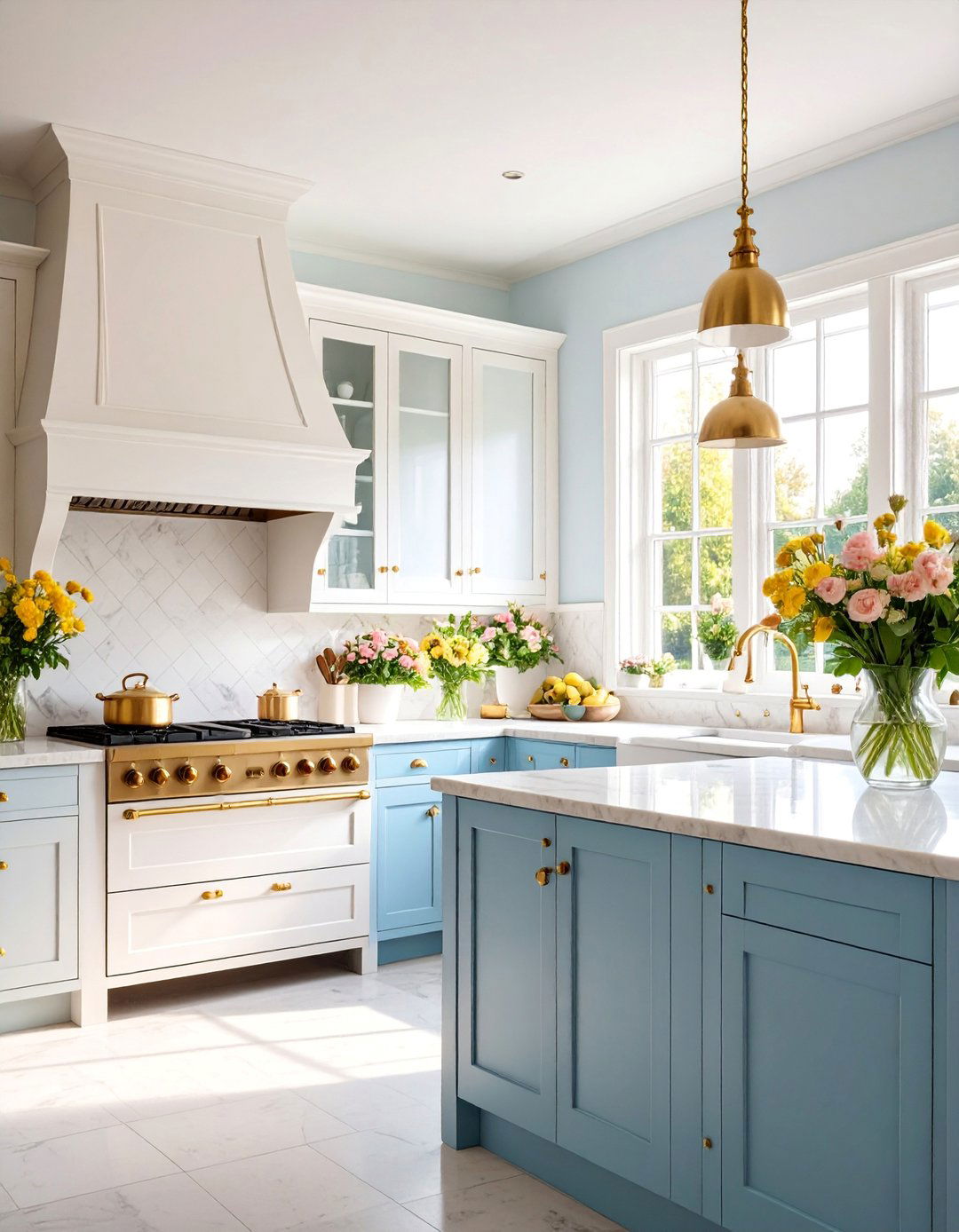 Traditional English Cottage Kitchen Style - 25 black white and gold kitchen ideas