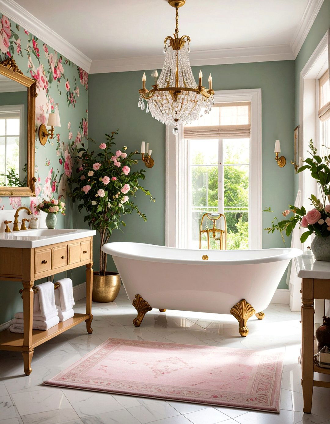 Traditional English Country Bathroom - 25 Cozy Bathroom Ideas