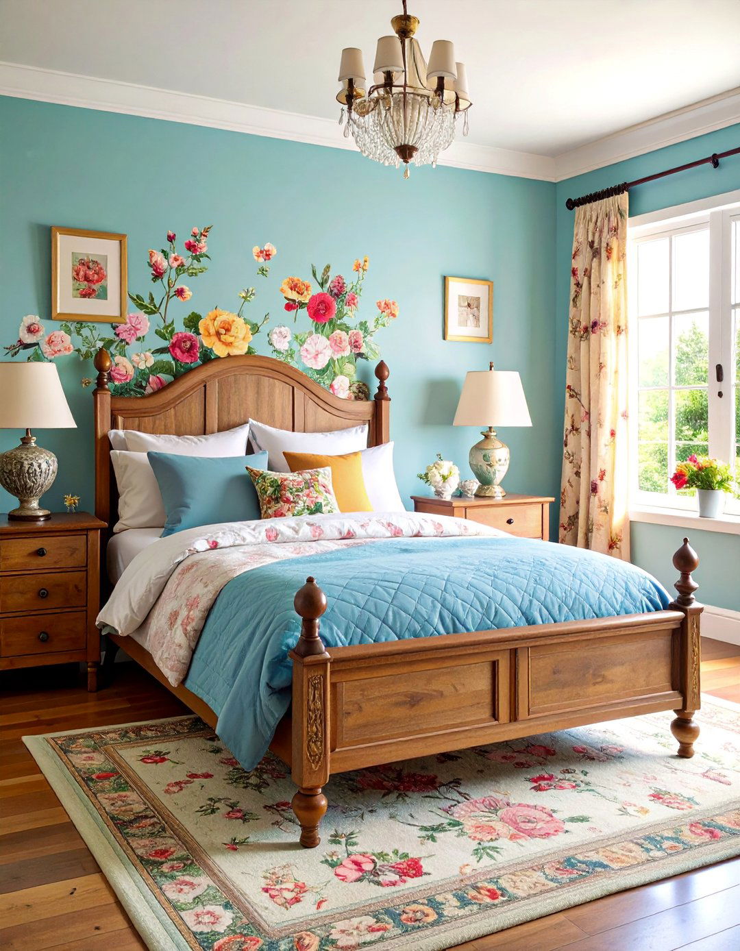 Traditional English Country Spare Room with Floral Accents - 25 Spare Room Ideas