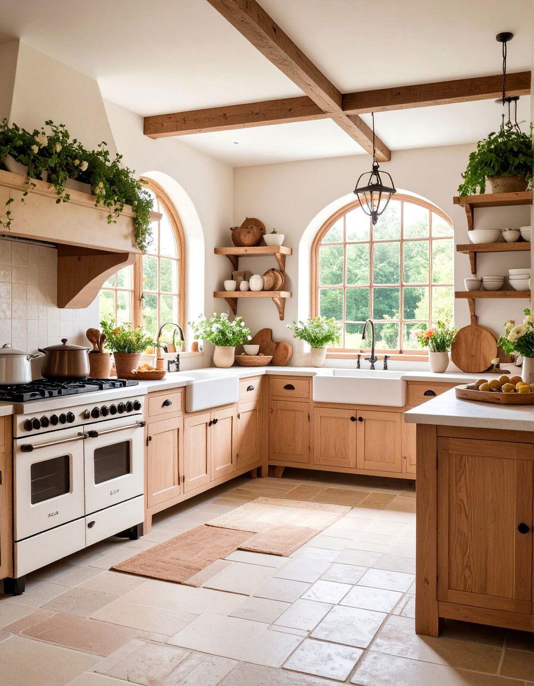 Traditional English Country Utility Room with Aga and Stone Floors - 25 Utility Room Ideas