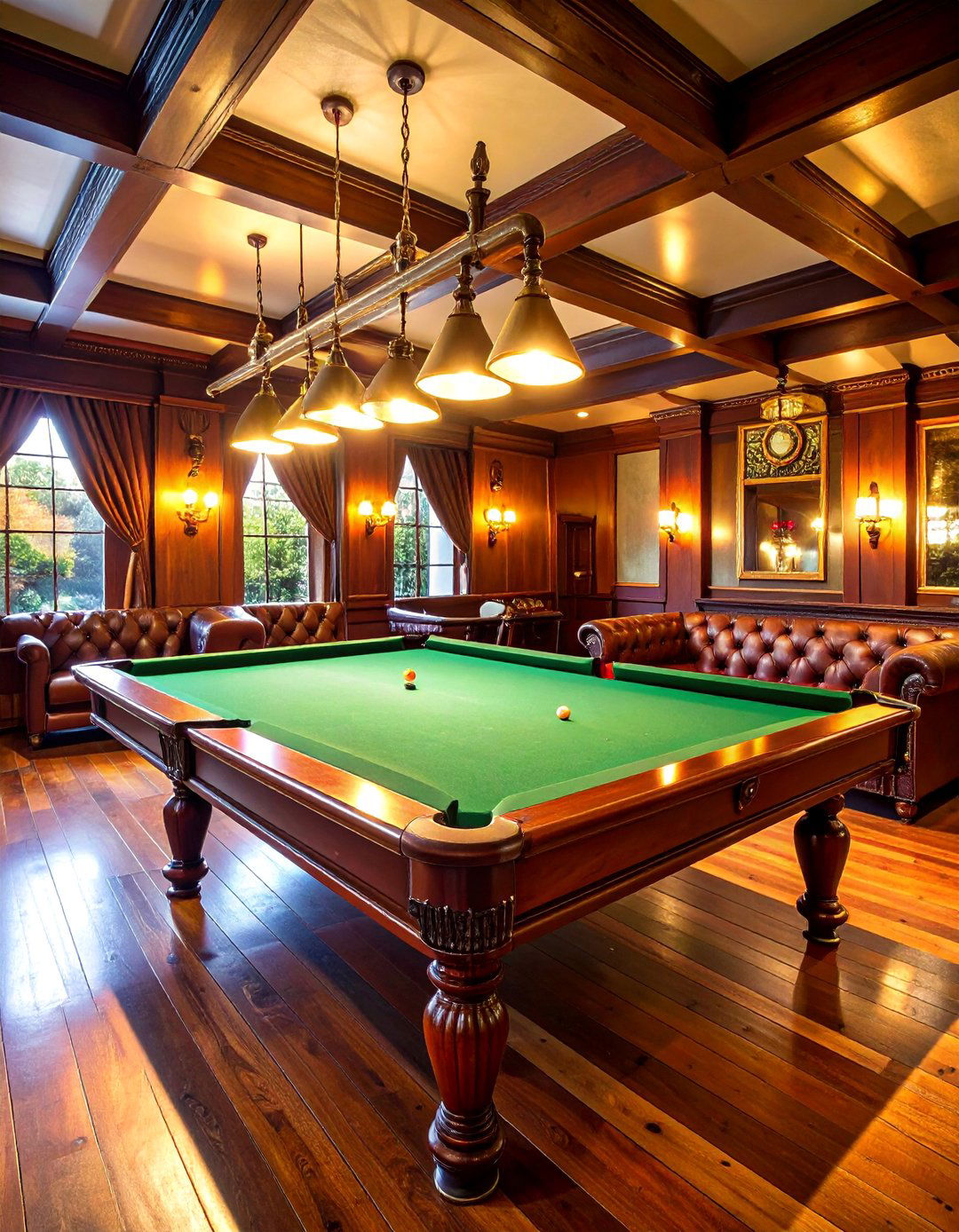 Traditional English Pub Pool Table Room - 25 Pool Table Room Ideas