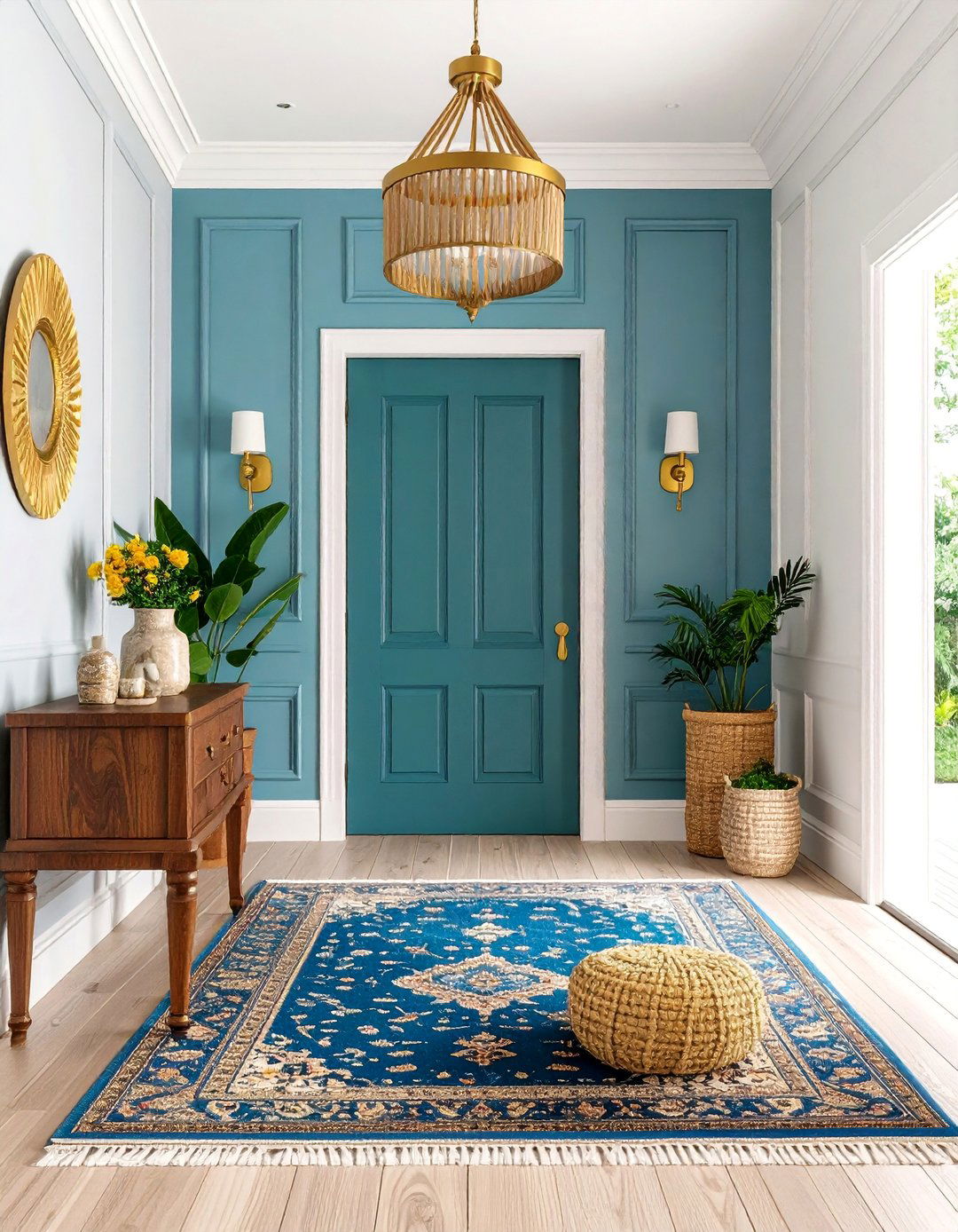 Traditional Entryway with Classic Wood Paneling - 25 Entryway Ideas