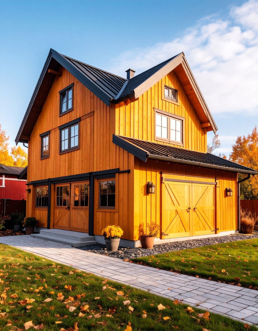 Traditional Gambrel Roof Barn Style - 25 Scandinavian House Exterior Ideas