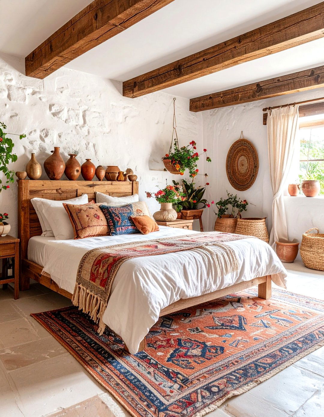 Traditional Greek Farmhouse Bedroom - 25 Greek Bedroom Design Ideas