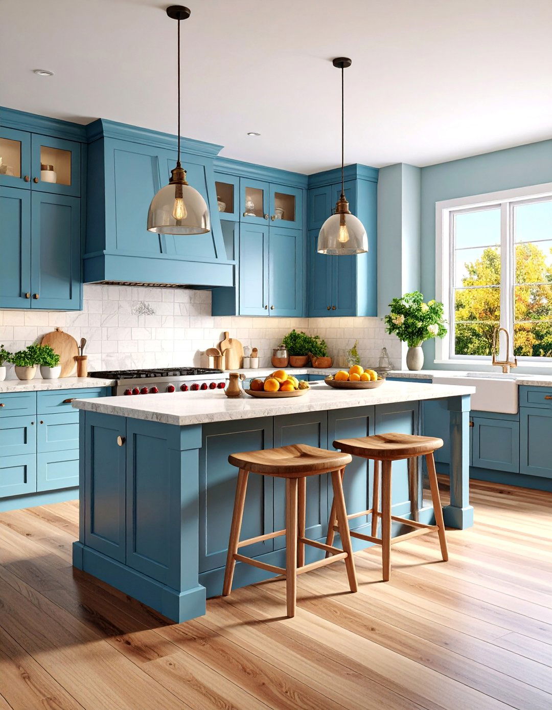 Traditional Horseshoe Kitchen with Breakfast Nook - 25 Kitchen Layout Ideas
